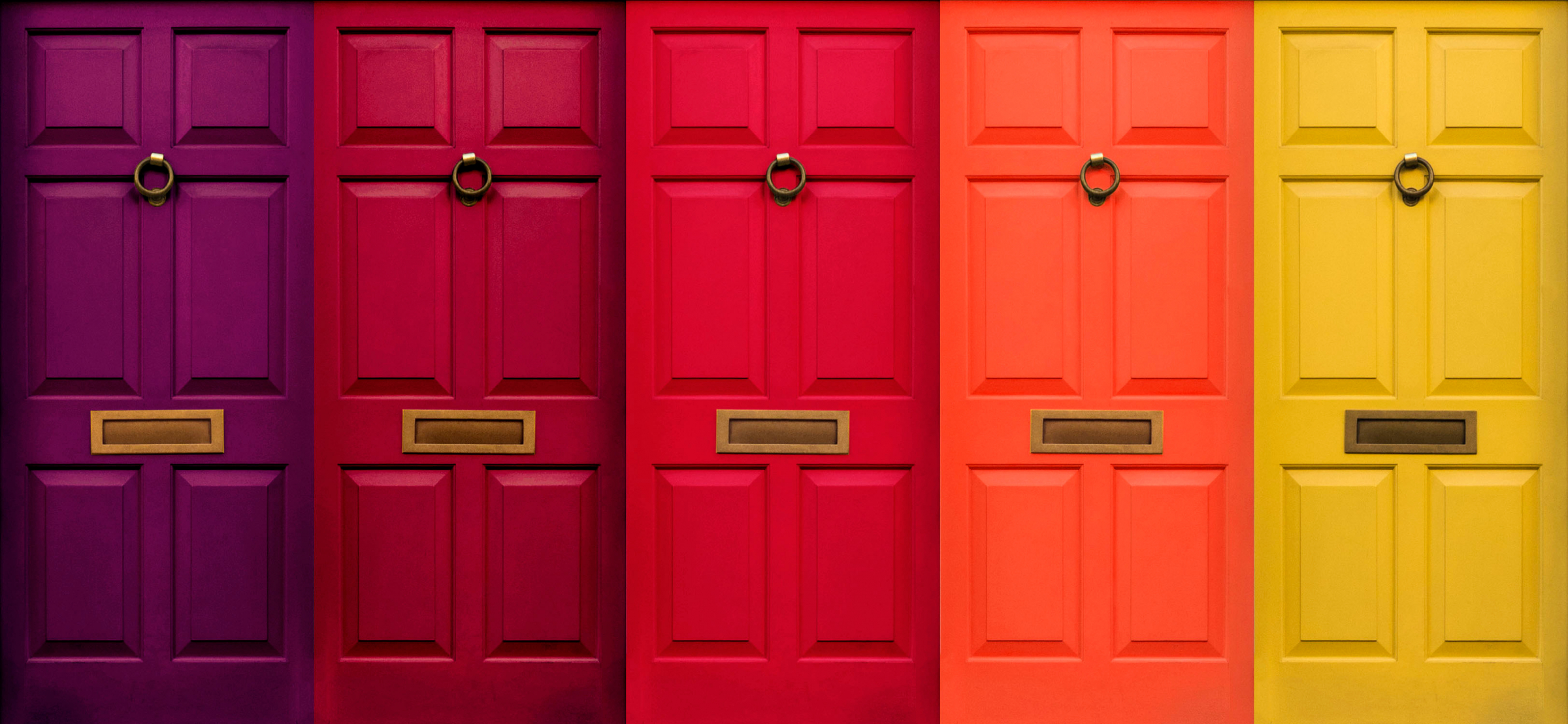 Multicoloured Front Doors